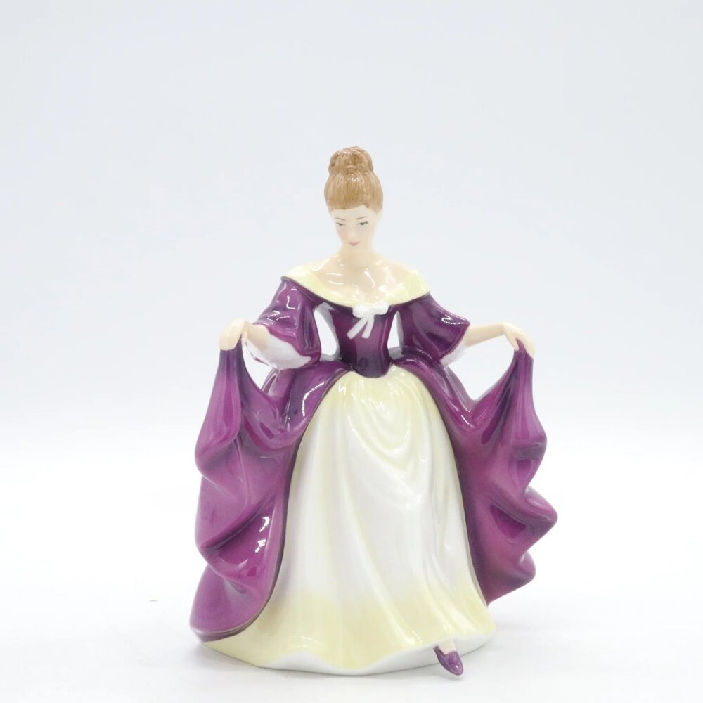 ROYAL DOULTON Pretty Ladies Ashley - purple and violet twirl